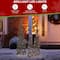 Glitzhome® Lighted Christmas Cone Tree Outdoor Décor Set